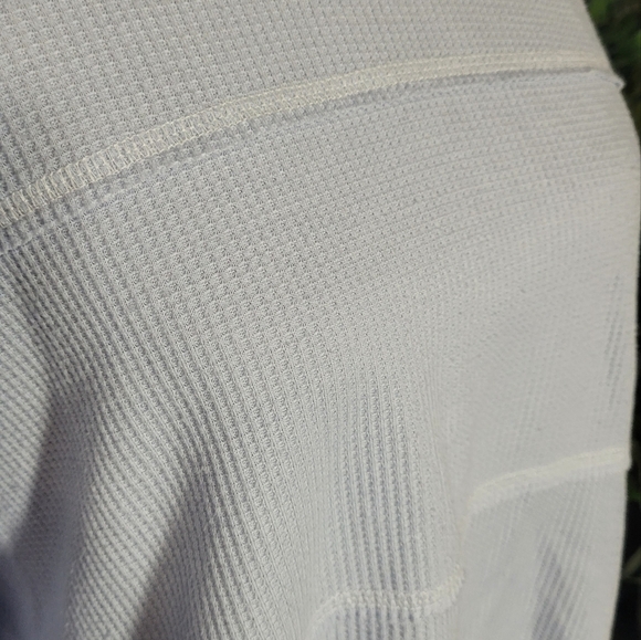 Hollister Baby Blue Cropped Waffle Knit Long sleeve Top Small - Picture 2 of 6